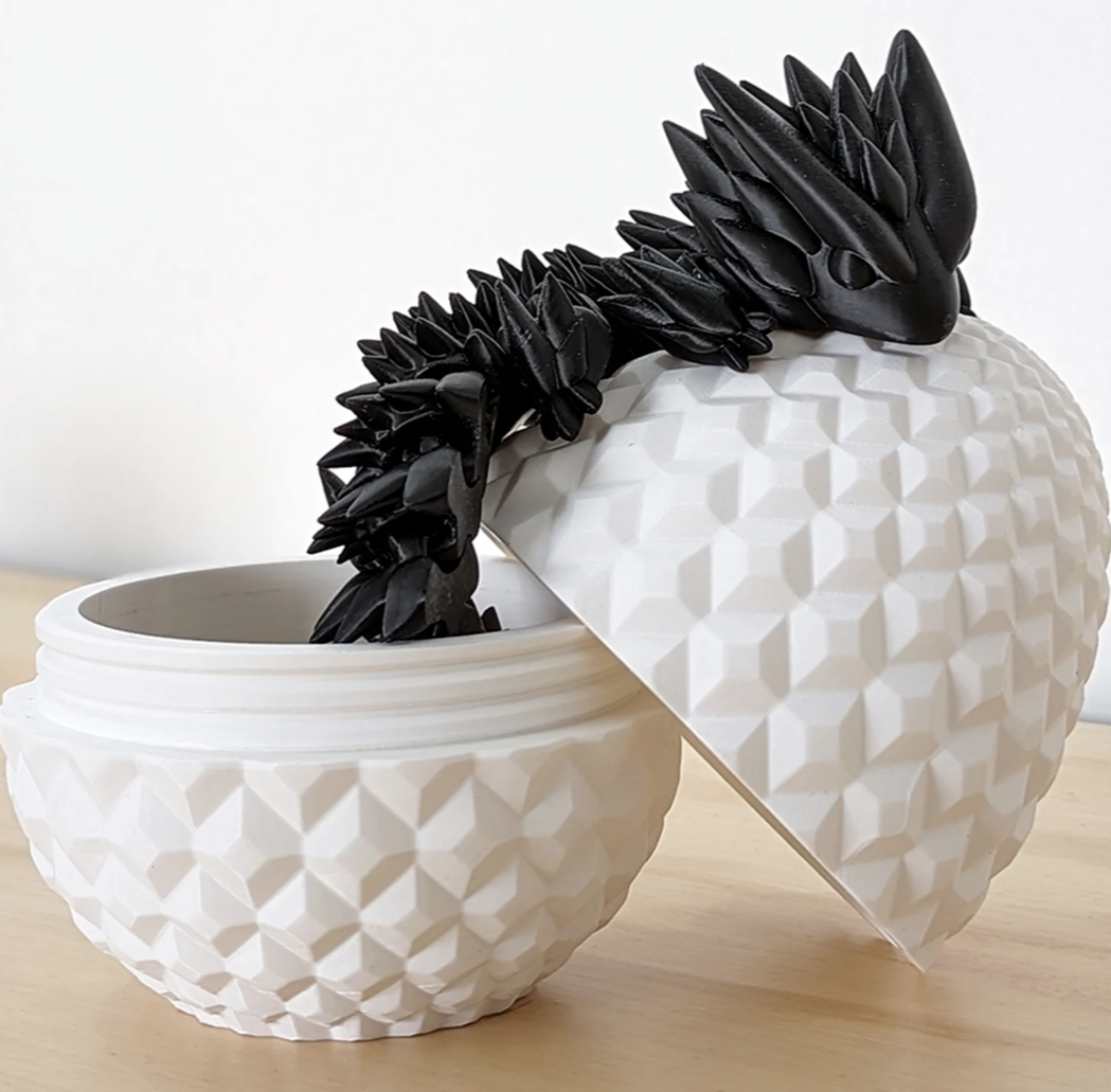 Dragon & Egg Articulated Figurine Set 3D Printed