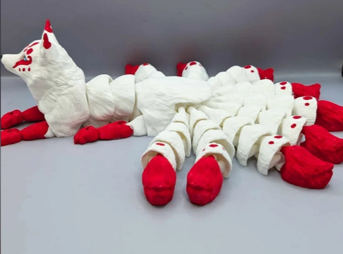Flexi Nine Tailed Kitsune 3D Printed