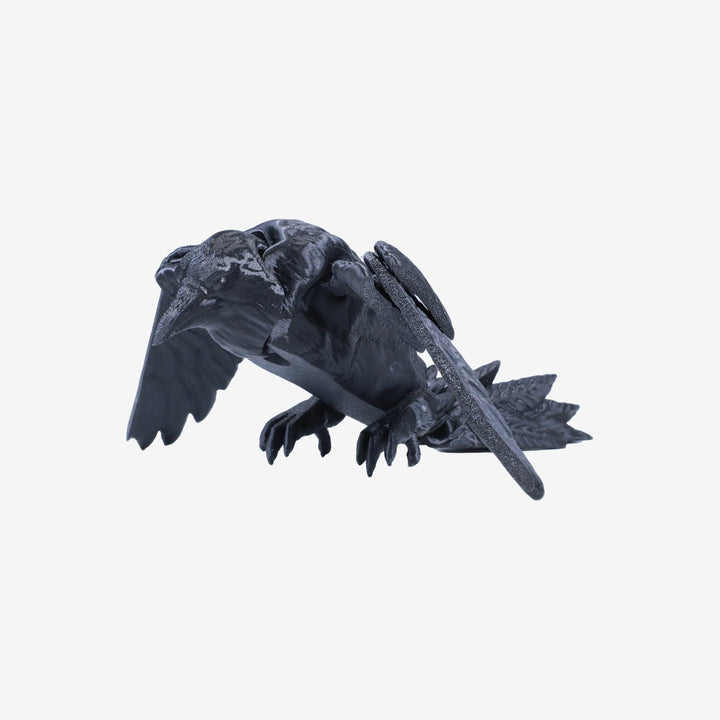 Flexi Crow Fidget Figurine 3D Printed