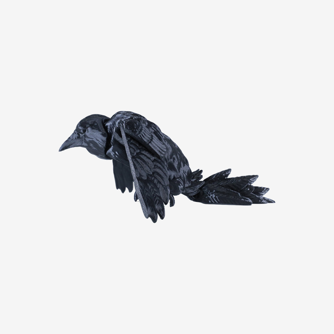 Flexi Crow Fidget Figurine 3D Printed
