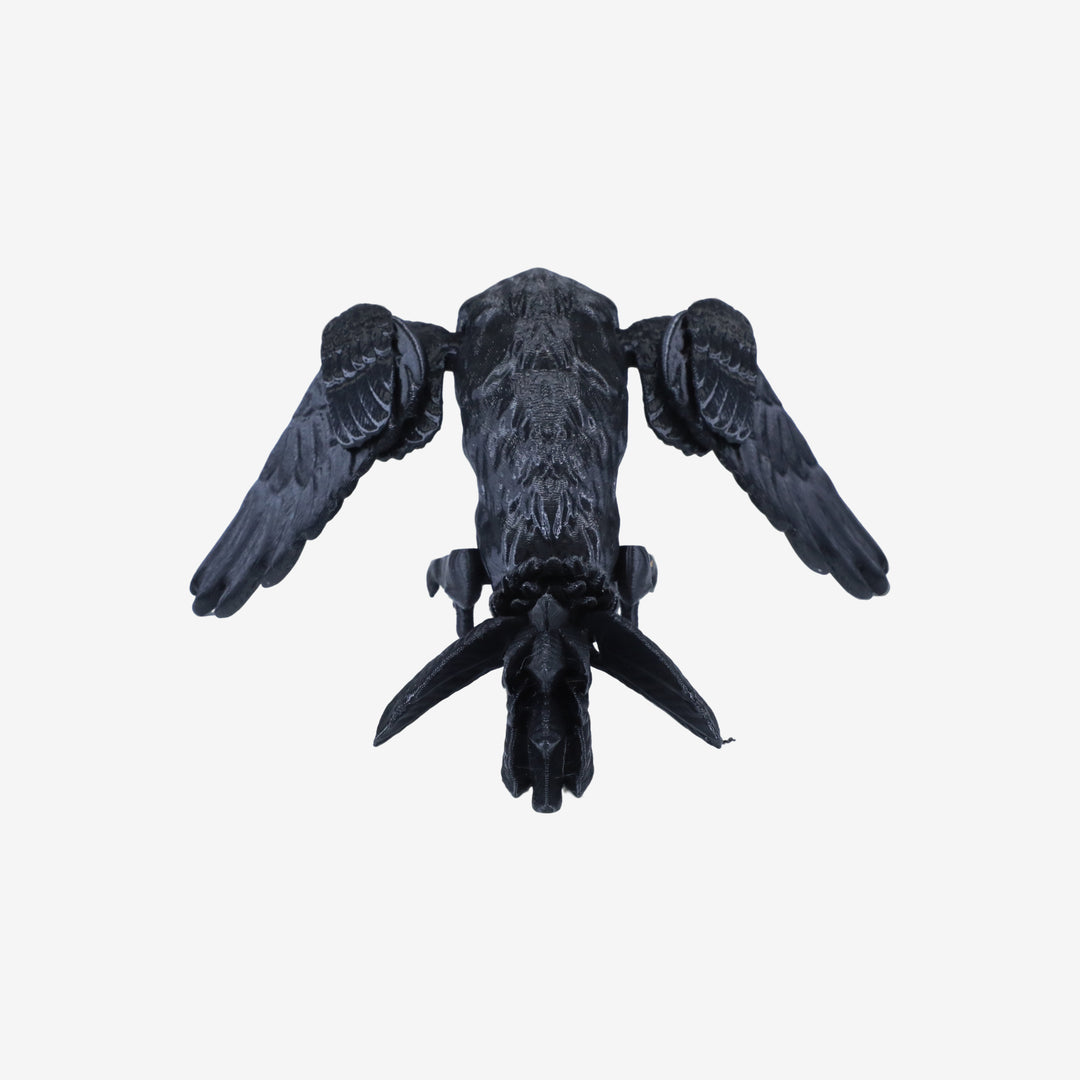 Flexi Crow Fidget Figurine 3D Printed