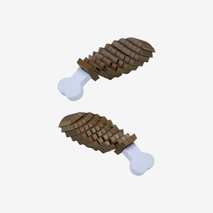 Pixel Turkey Leg Fidget 3D Printed