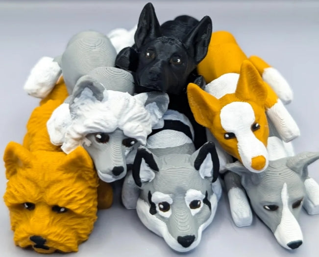 Baby Flex Dog Set 3D Printed
