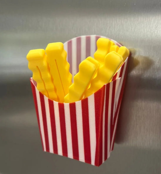 French Fry Snack Sealers 3D Printed