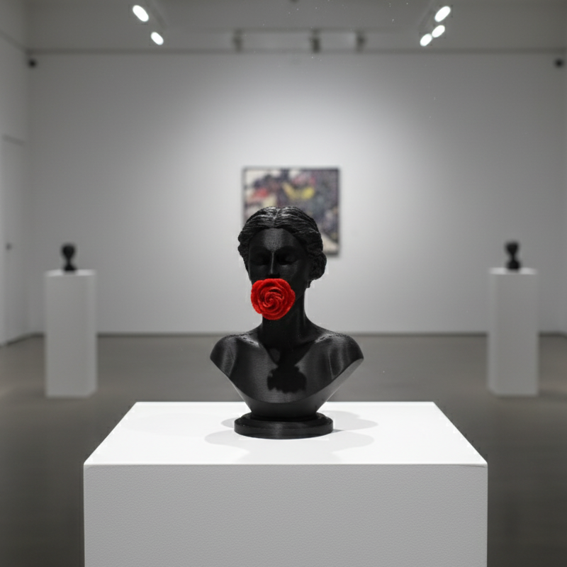 Silence of Flowers Figurines 3D Printed